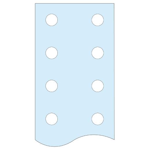 Linergy BS - jeu de barres - verticale plate perforée - L= 1675mm - 60x10