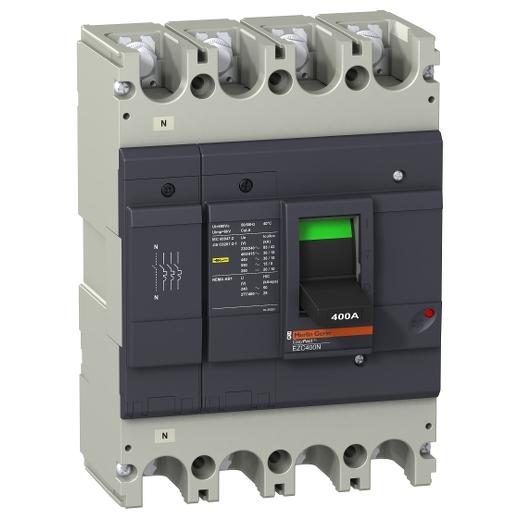 circuit breaker Easypact EZC400N - TMD - 400 A - 4 poles 4d