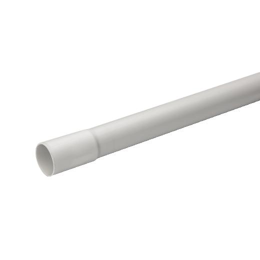 Mureva Tube - conduit rigide tulipé PVC gris - Ø32mm/3m - au mètre linéaire