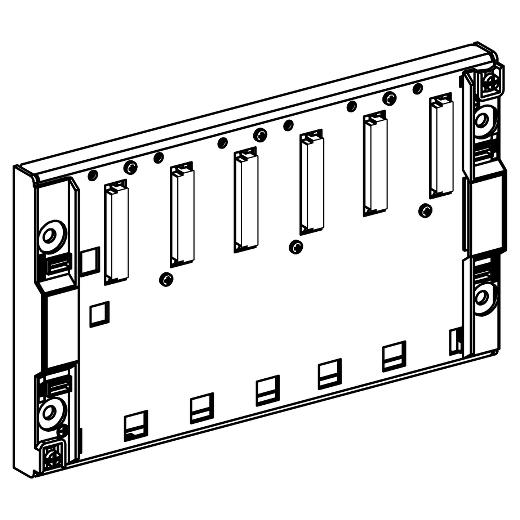 Modicon - rack non extensible - pour config. sur rack indiv. - 6 empl. - IP20