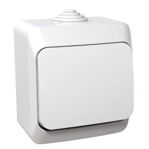 Cedar Plus - 1pole switch - 16AX, white