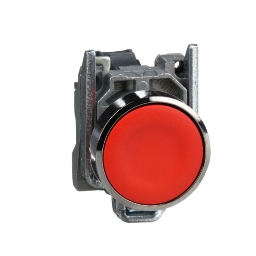 Harmony XB4 - bouton poussoir à impulsion - Ø22 - rouge - 1O - vis étrier