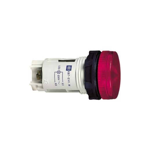 voyant rond diam 22 IP 40 rouge douille BA 9s 250 V bornes