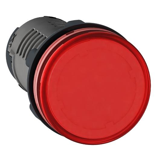 round pilot light Ø 22 - red - integral LED - 220 V AC - screw clamp terminals